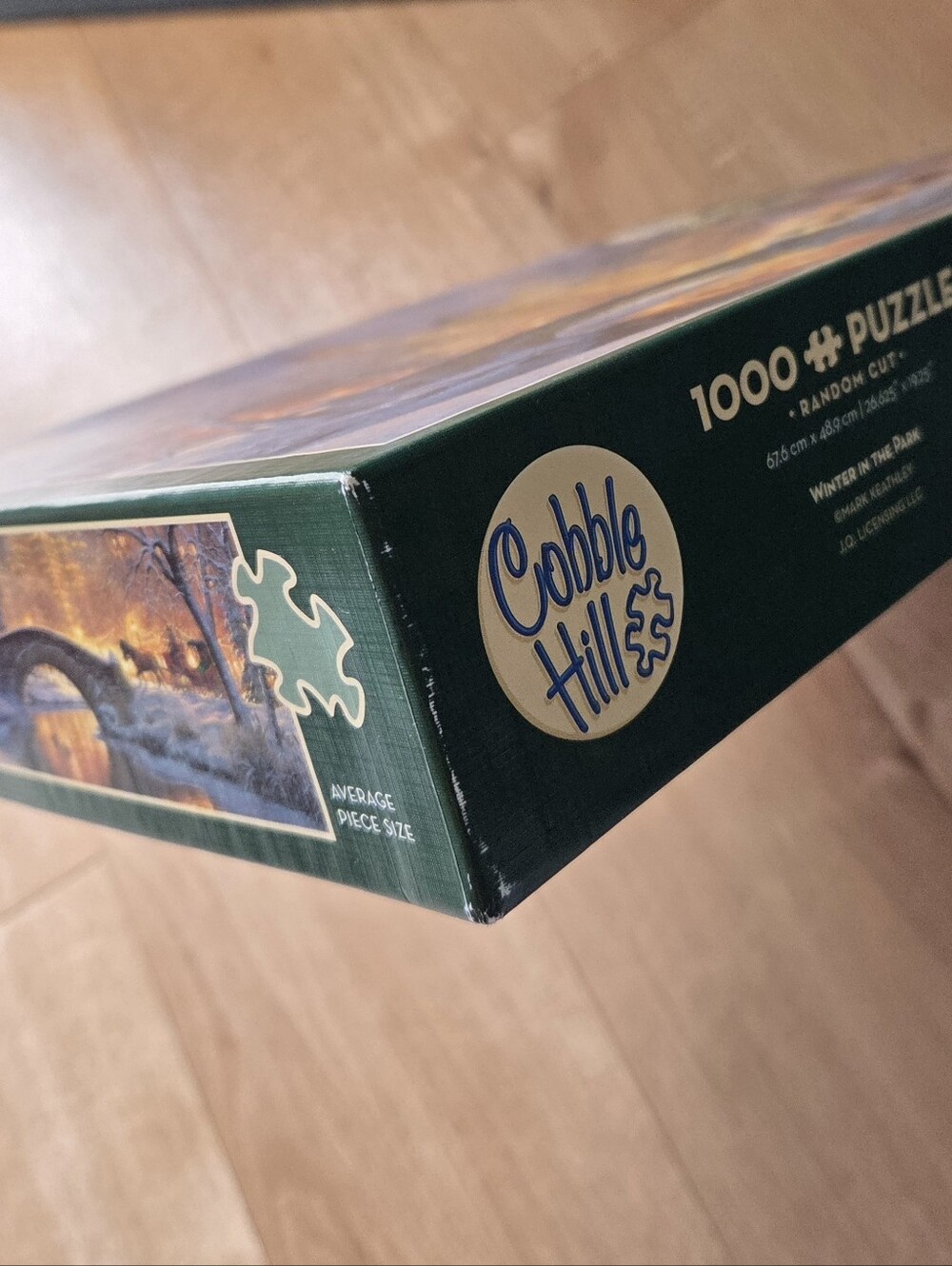 Cobble Hill 1000 Piece Puzzle - Winter In The Park - Picture 2 of 2